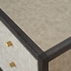 preview thumbnail 4 of 7, Artisan Furniture Solid Wood, Faux Leather Nightstand