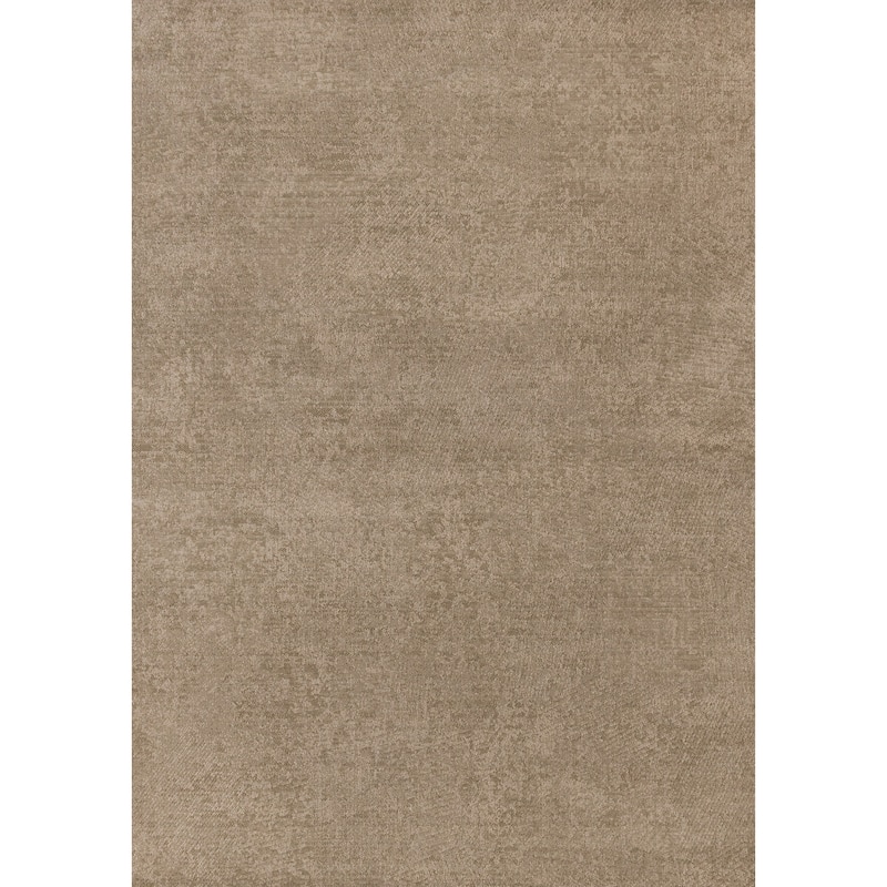 Green Taupe Striped Geometric Shapes Desne High-Traffic Rug