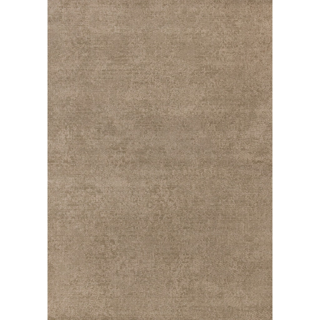 Green Taupe Striped Geometric Shapes Desne High-Traffic Rug