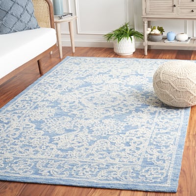 SAFAVIEH Handmade Ebony Fridgerdur Modern Wool Rug