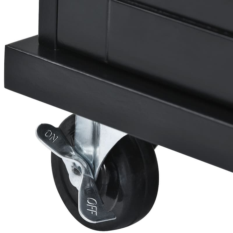 53" Rolling Mobile Island Kitchen Island Cart