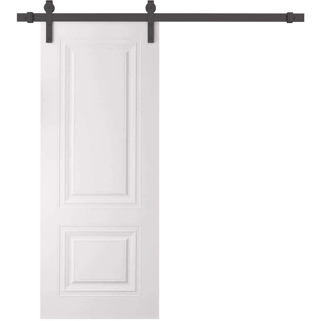 SartoDoors Basic 9772 | Bedroom Door Barn Door | Solid Wood | 18x80, White Bathroom Door Pantry Door Closet Door
