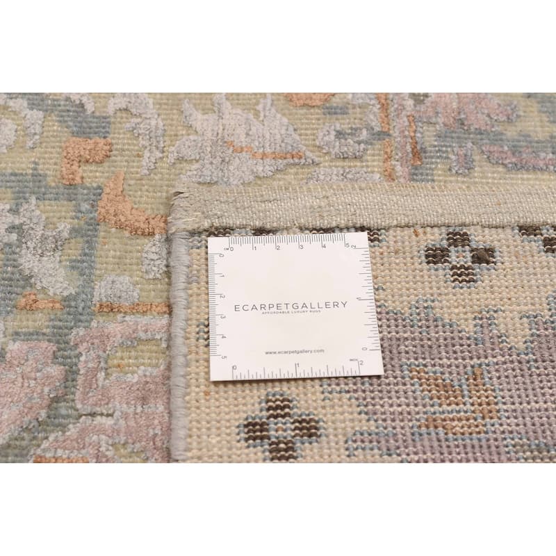 ECARPETGALLERY Hand-knotted Heritage Grey Silk, Wool Rug - 8'0 x 9'9