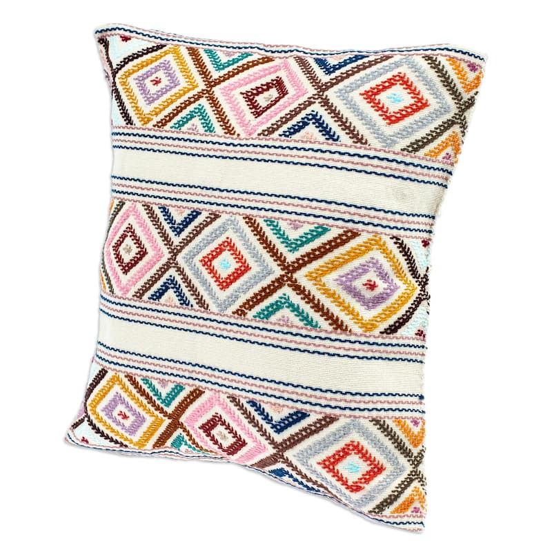 Novica Handmade Festive Autumn Cotton Cushion Cover