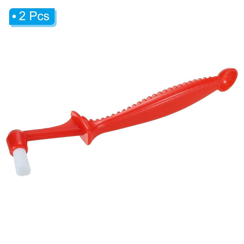 Espresso Machine Brush, 2 Pcs Coffee Cleaning Tool for Coffee Grinder, Red