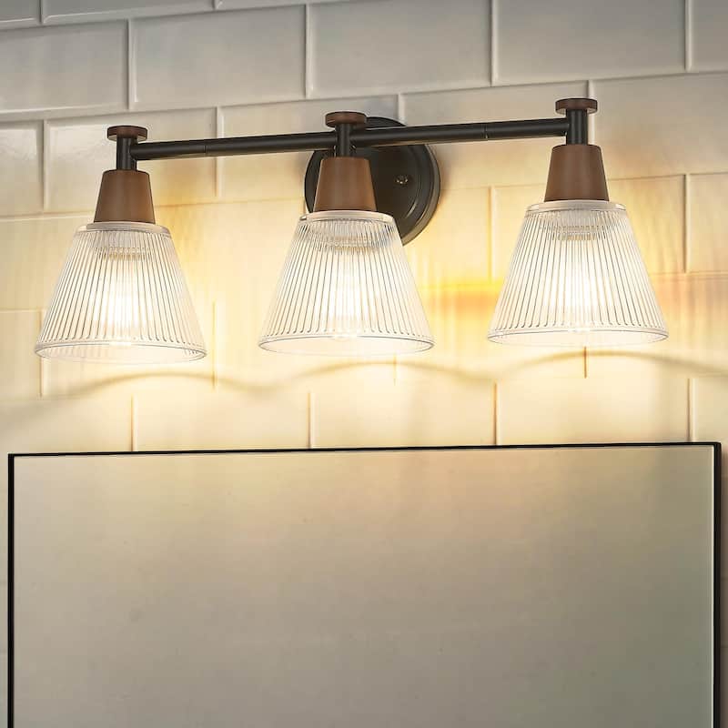 3-Light 22" Farmhouse Bathroom Vanity Light
