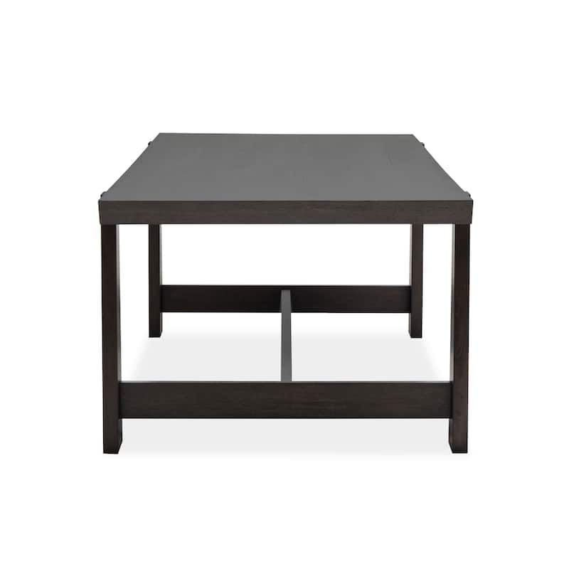 Magnussen Home Tauren Coffee Bean Trestle Dining Table - 41.5''W x 96''D x 30''H