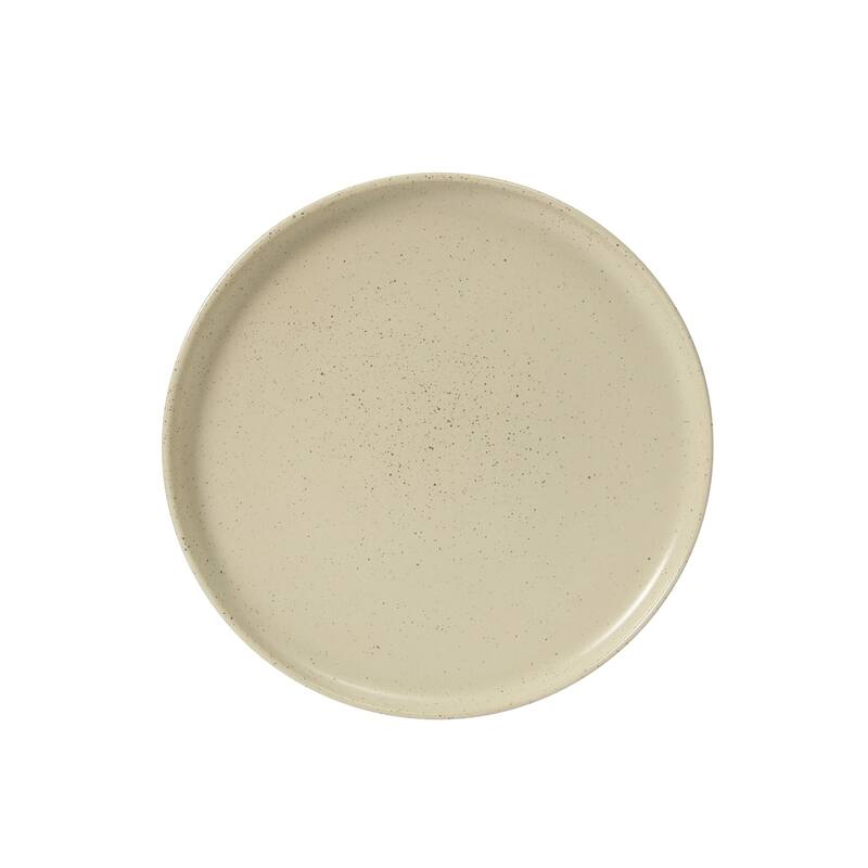 Gibson Elite Overbrook 16-Piece Pottery Clay Stoneware Stackable Dinnerware Set - Plates & Bowls, Reactive Glaze, Service for 4