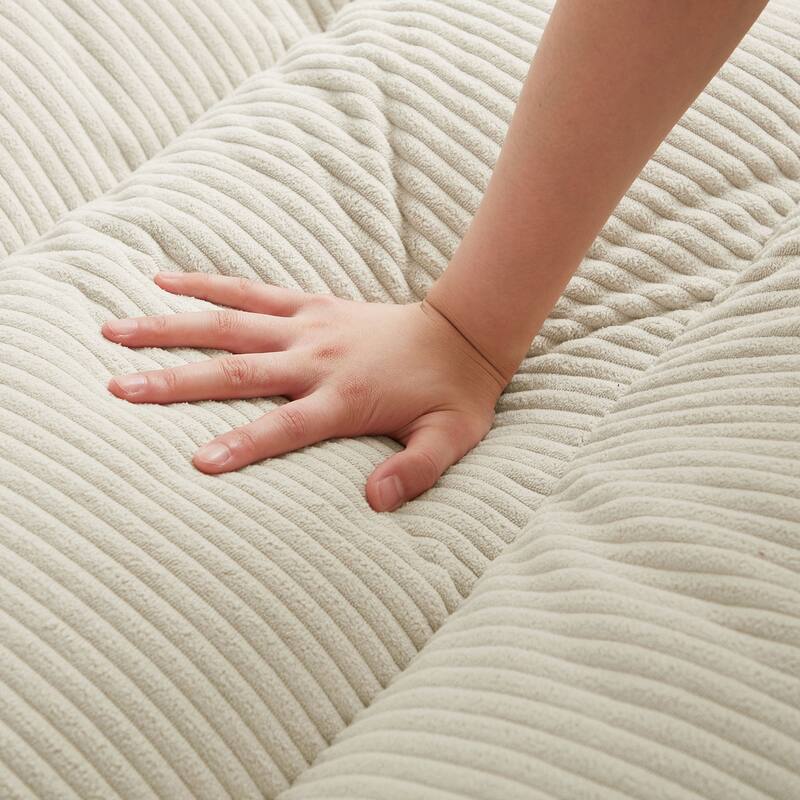 Cordury Armless Futon Sofa Bed