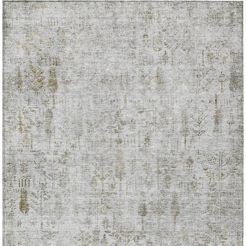 HomeRoots Floral Transitional Rectangle Outdoor Rug
