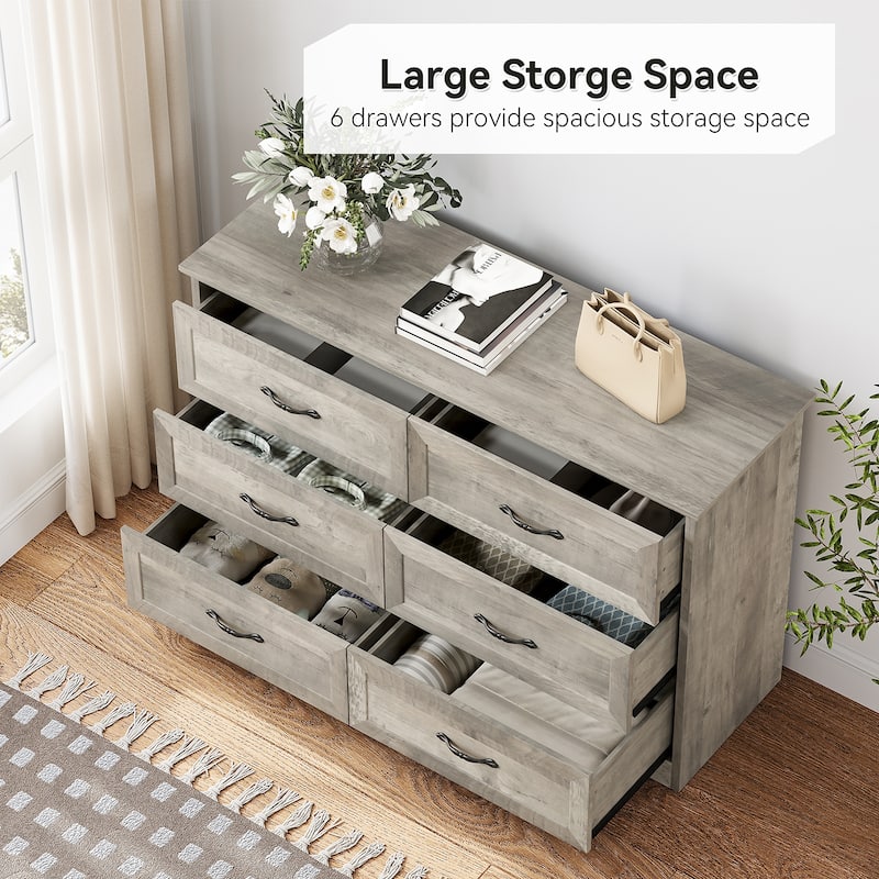 Elam Grey Dresser Closet Storage Tower Organizer for Bedroom