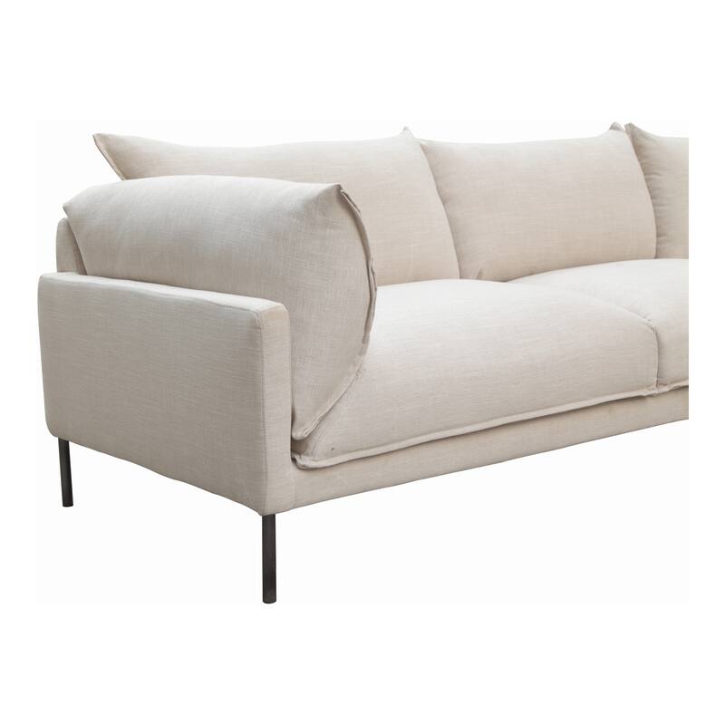 Aurelle Home Modern Deep Seat Chaise Sectional