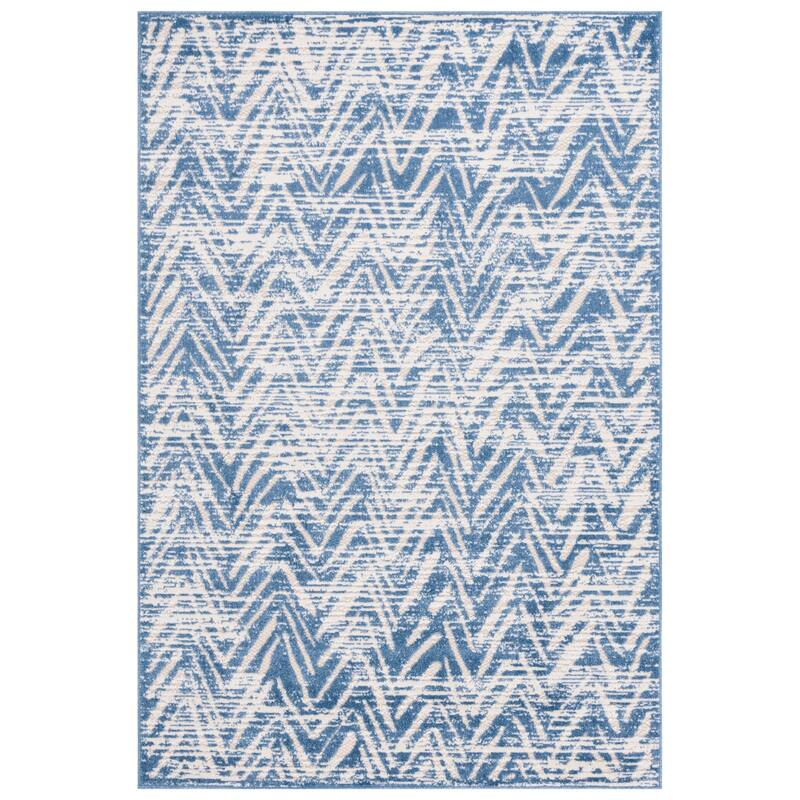 SAFAVIEH Cottage Eibhlis Chevron Waterproof Patio Backyard Rug