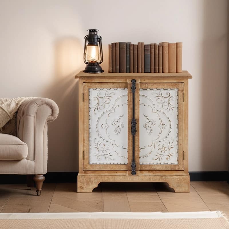 Art Leon Retro and Romantic Floral Cabinet