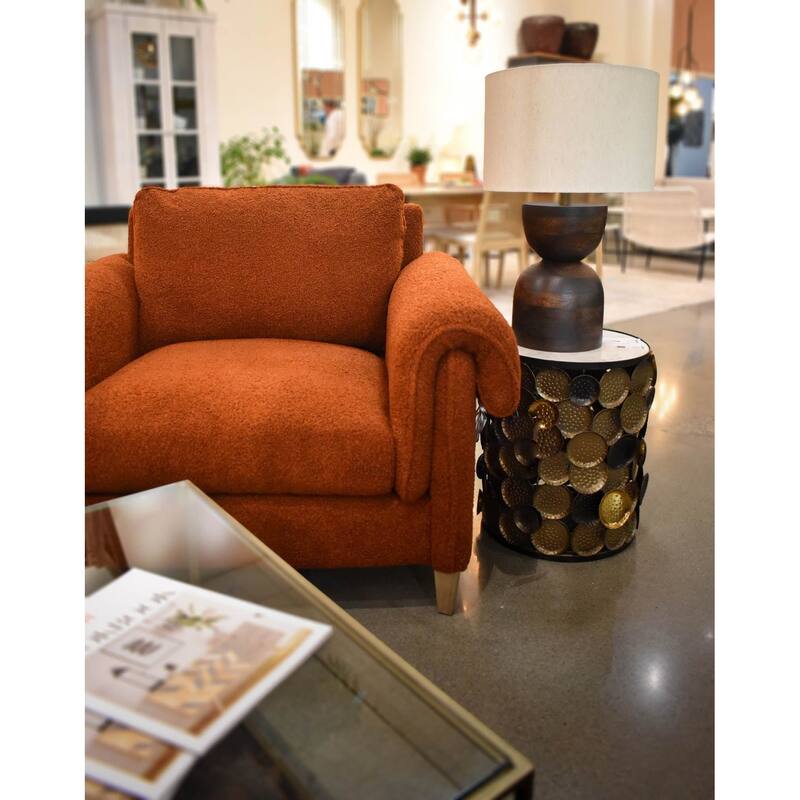 Millerville 26" Table Lamp with Fabric Shade, Brown