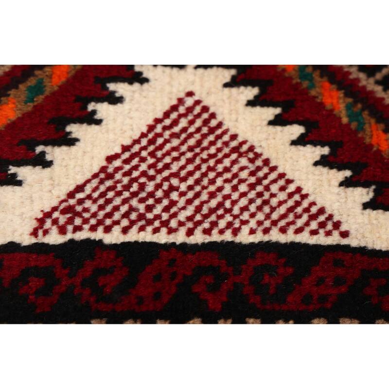 ECARPETGALLERY Hand-knotted Teimani Cream Wool Rug - 3'3 x 6'2