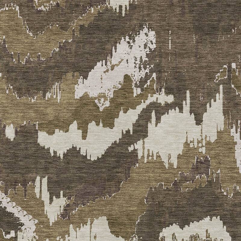 HomeRoots Abstract Transitional Rectangle Outdoor Rug