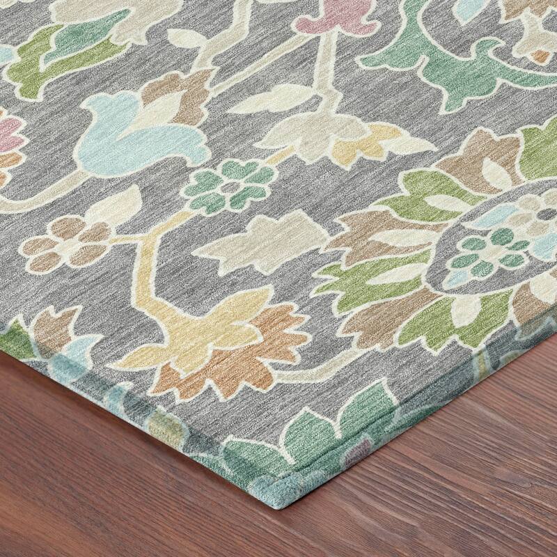 Machine Washable Indoor/ Outdoor Traditional Blanca Chantille Rug