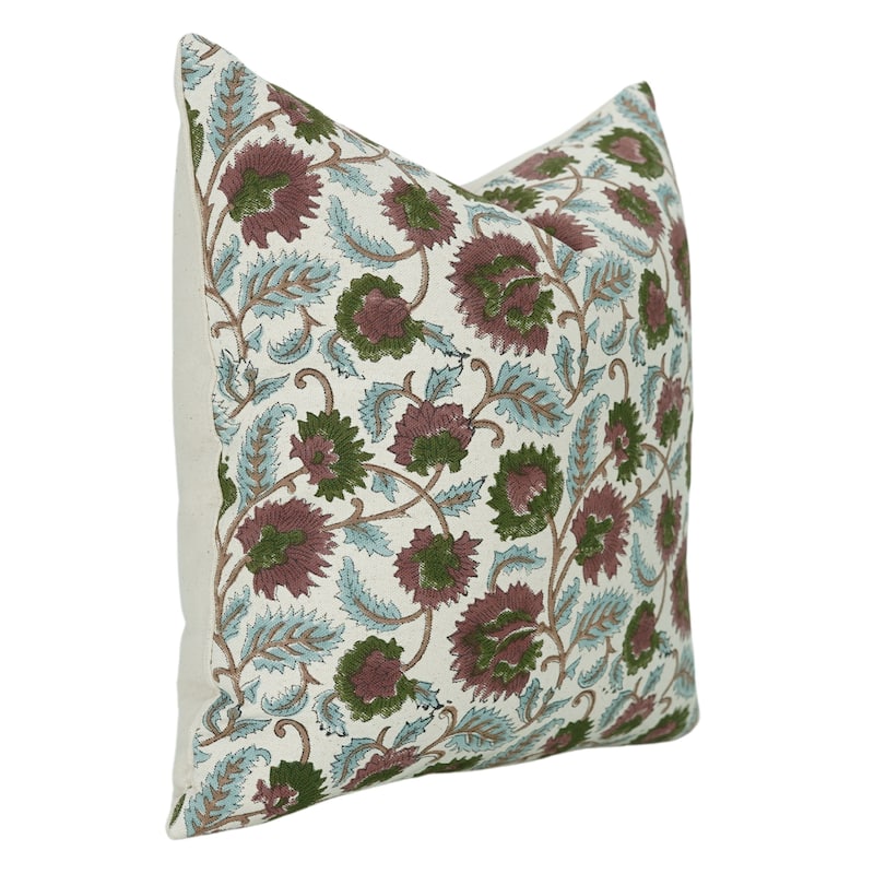 Cotton Bohemian Block print pillow Cover Mandakini