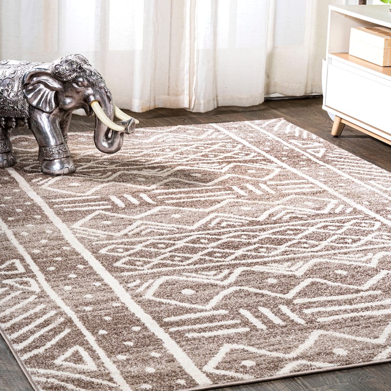 JONATHAN Y Azmar Tribal Geometric Area Rug
