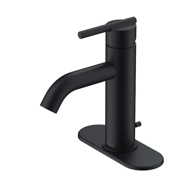 Gerber D225258 Parma 1.2 GPM Single Hole Bathroom Faucet with Pop-Up - Satin Black