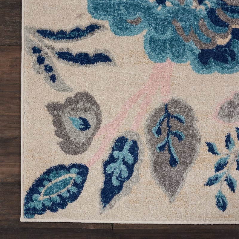 Nourison Tranquil French Country Floral Modern Area Rug