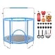 preview thumbnail 11 of 19, 55" Kids Trampoline with Safety Net and 3 Adjustable Heights Ideal for Indoors or Outdoors