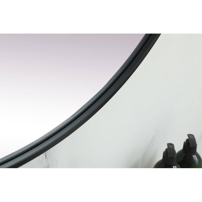 Indigo Home Metal Frame Oval Mirror 36x72 Inch