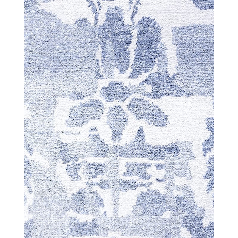 Modern One-of-a-Kind Hand-Knotted Area Rug, Purple - 8' 3" x 10' 2"