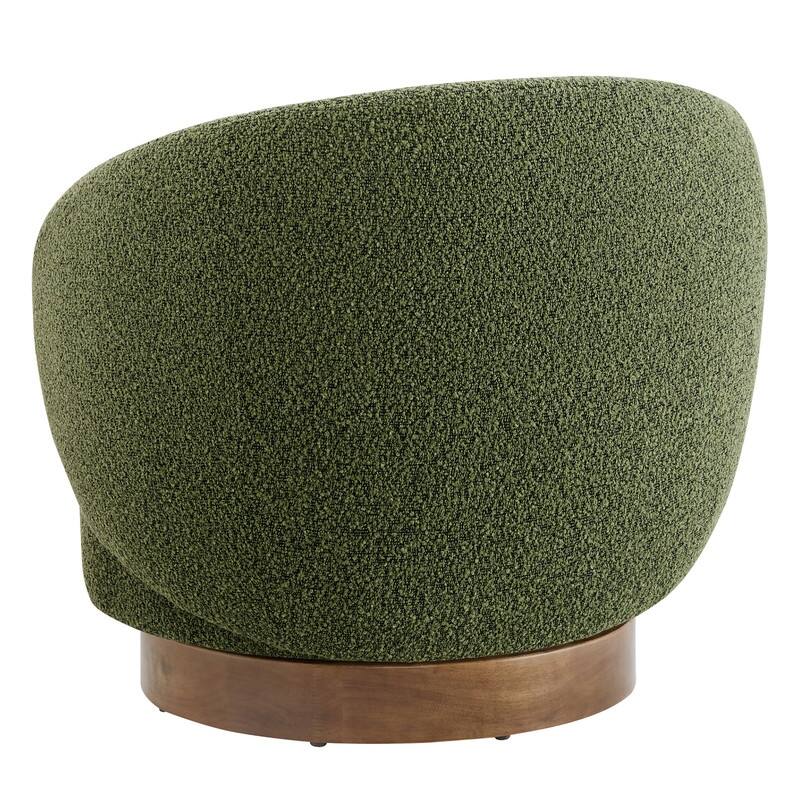 Spruce & Spring Ariel Upholstered Swivel Accent Chair Fabric