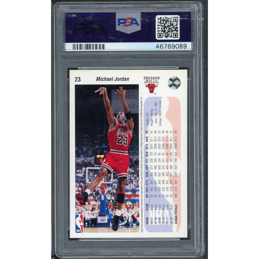Michael Jordan 1992 Upper Deck Basketball Card #23 Graded
