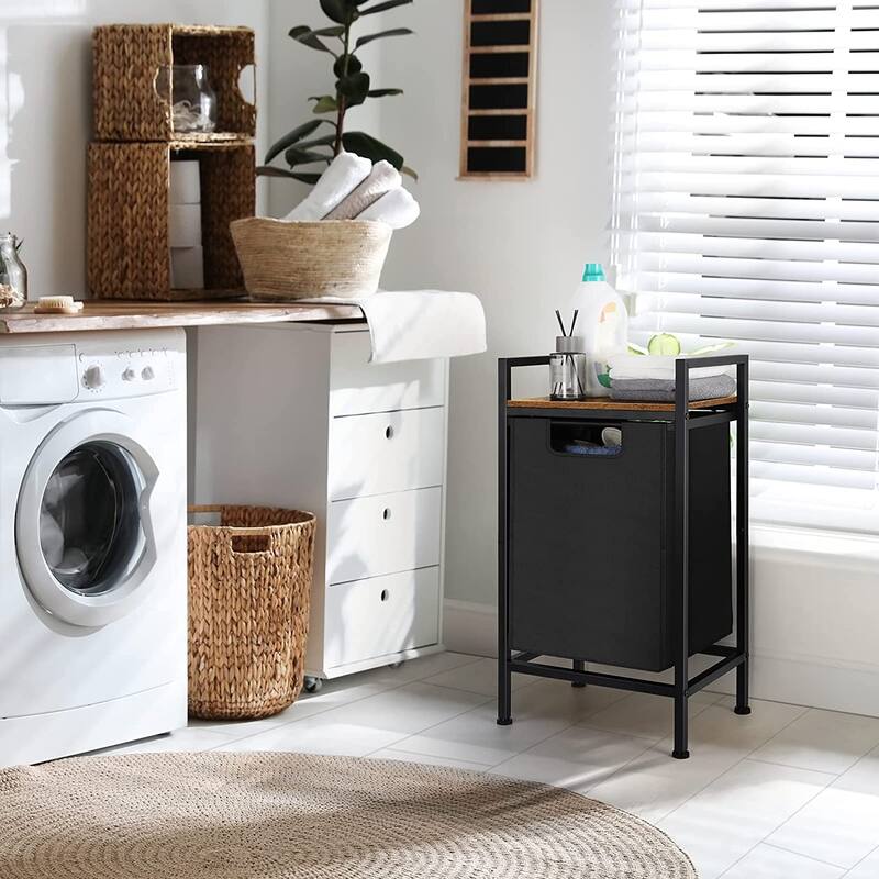 Laundry Hamper with Shelf On Sale Bed Bath & Beyond 37622506