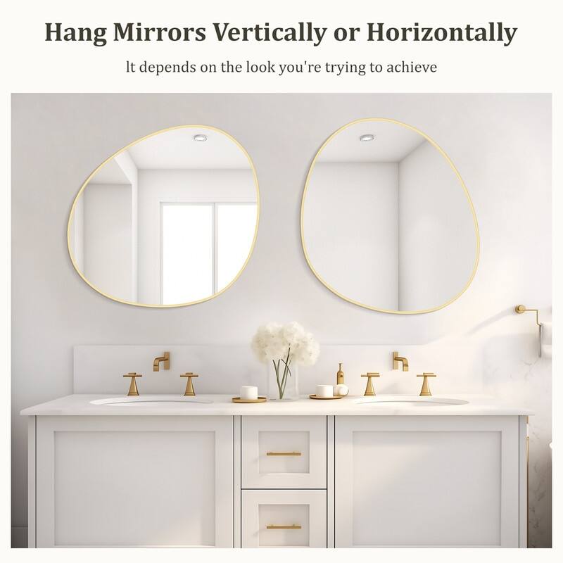 Aluminum Alloy Asymmetrical Wall Mirrors
