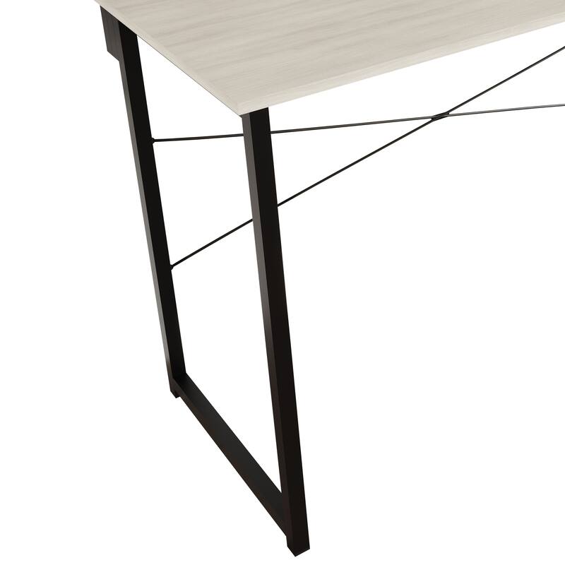 CraftPorch Minimalist 47-Inch Metal Computer Desk With Shelf