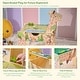 preview thumbnail 8 of 7, Teamson Kids Jungle Giraffe 2-in-1 Wooden Activity Table + 23Pc and 1 Car Included