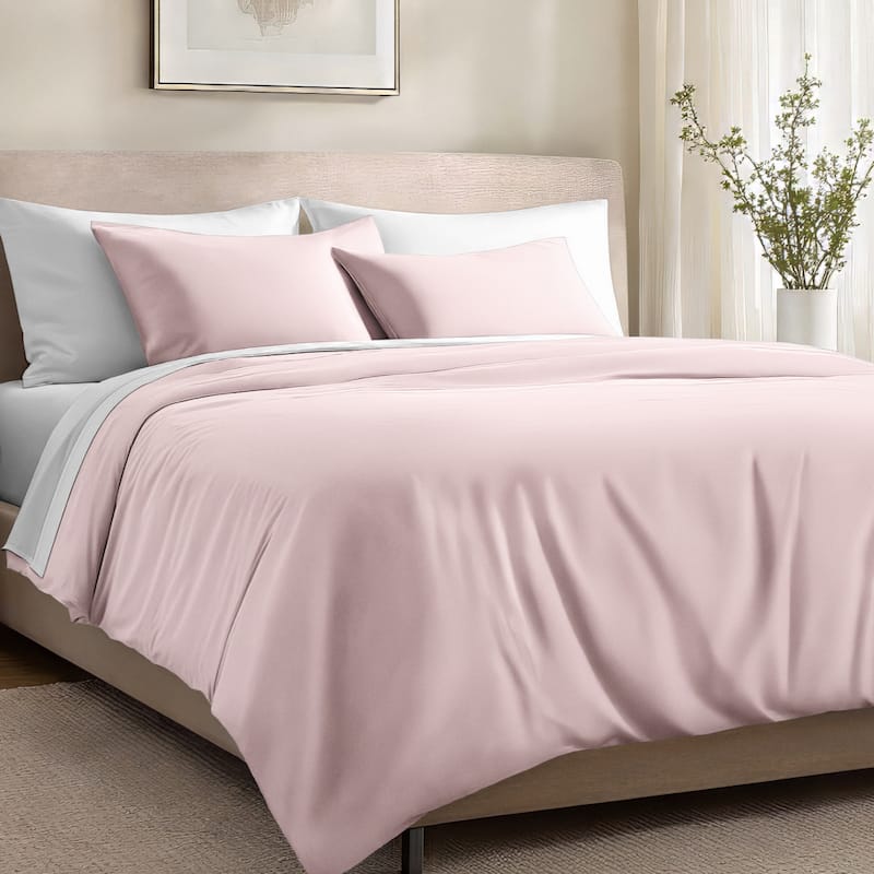 Bare Home Organic Cotton Duvet Cover Set - Smooth Sateen Weave
