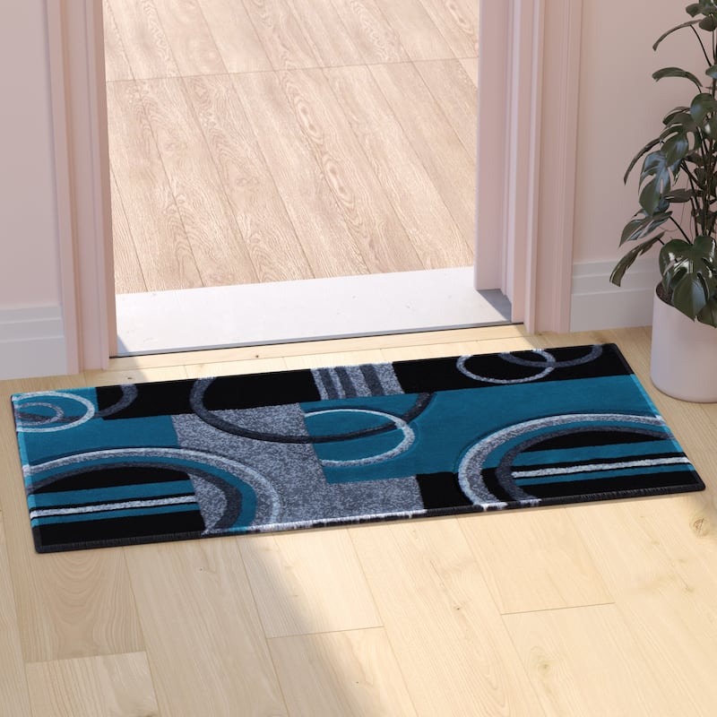 Modern Geometric Design Abstract Area Rug