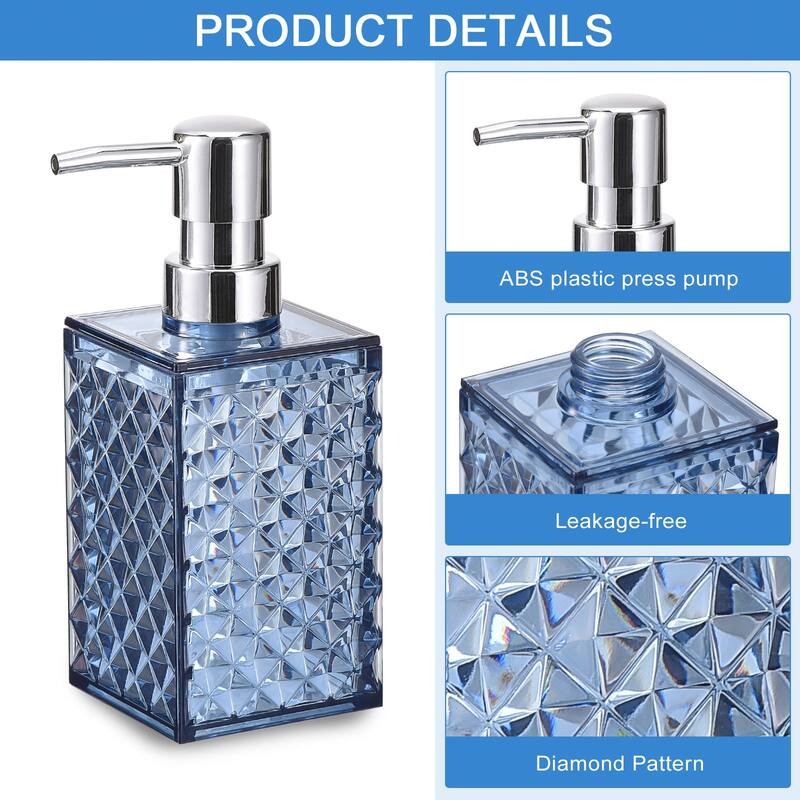Bathroom Accessories Set, PS Soap Dispenser and Toothbrush Holder