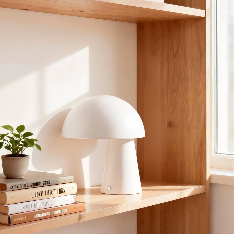 KAWOTI 9.5" Modern Metal Table Lamp with Touch Control