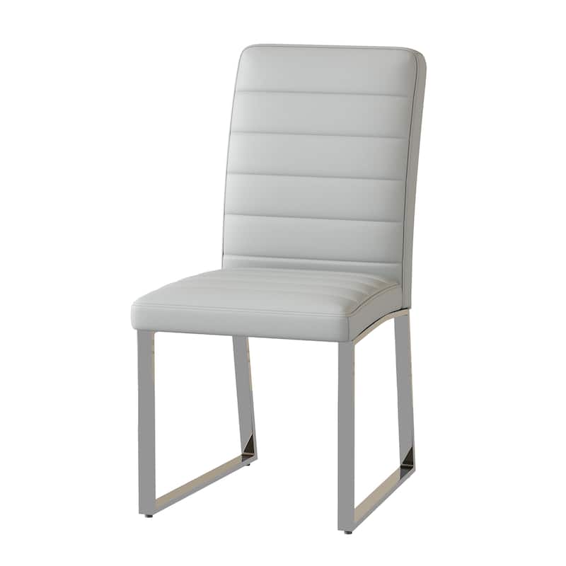 4-Pack - Heavy-Duty Chairs Set:2.1" Thick Cushion, Iron Frame, Perfect For Home Or Office