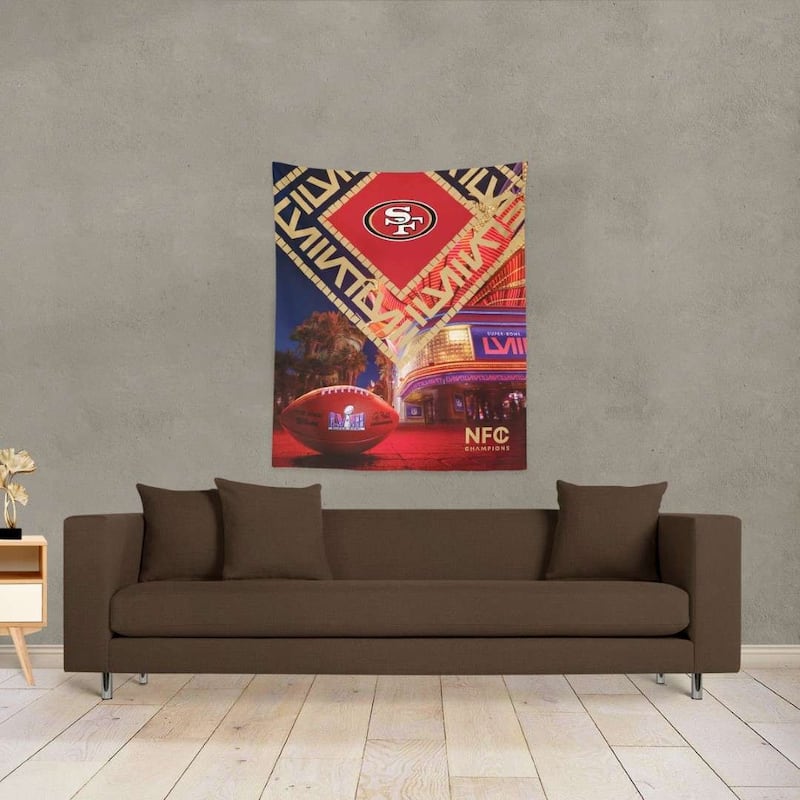 NFL San Francisco 49ERS SB58 Arrival Participant Wall Hanging - 34"x40"