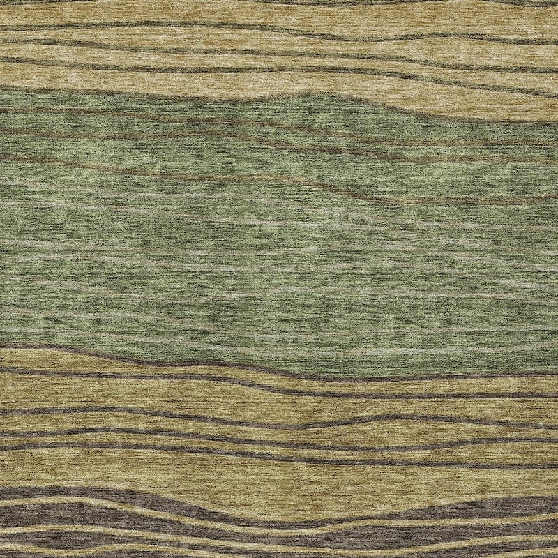 HomeRoots Striped Transitional Rectangle Outdoor Rug