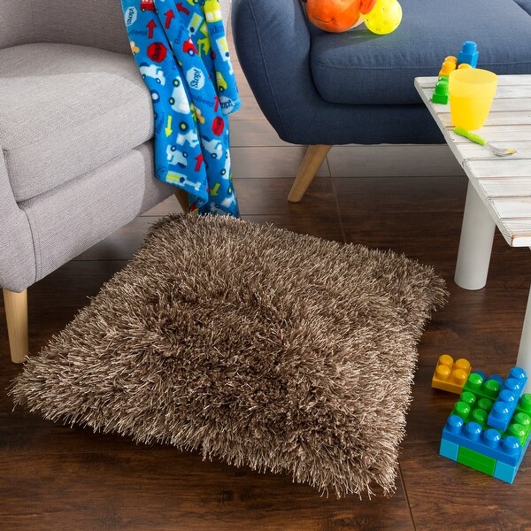 Shag floor pillow discount