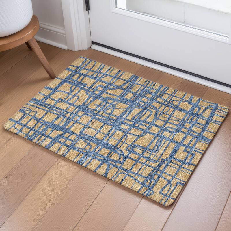 Machine Washable Indoor/ Outdoor Modern Centurion Chantille Rug