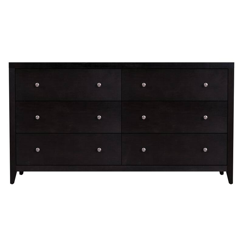 Dana 60 in. W Rectangular Wood 6 Drawer Dresser