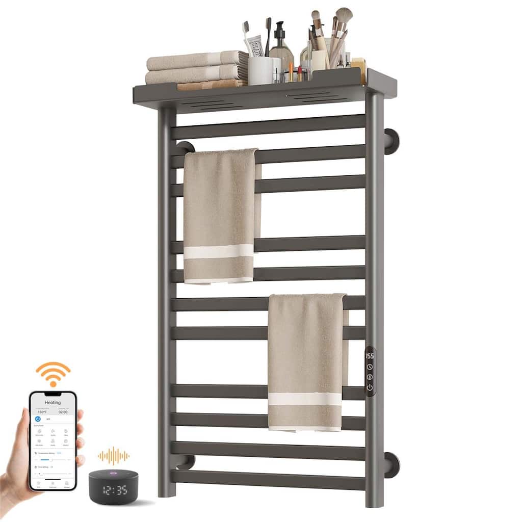 Electric Wall Mounted Towel Warmer with Timer