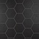 preview thumbnail 13 of 12, Merola Tile Hexatile Matte Nero 7" x 8" Porcelain Floor and Wall Tile