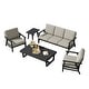 preview thumbnail 67 of 99, 5-Piece Teak Outdoor Conversation Set with Tables.