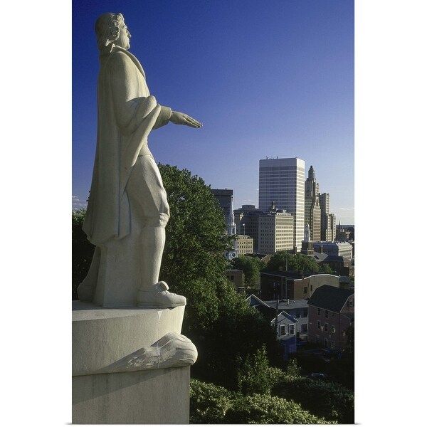 "Roger Williams statue, Providence, Rhode Island" Poster Print