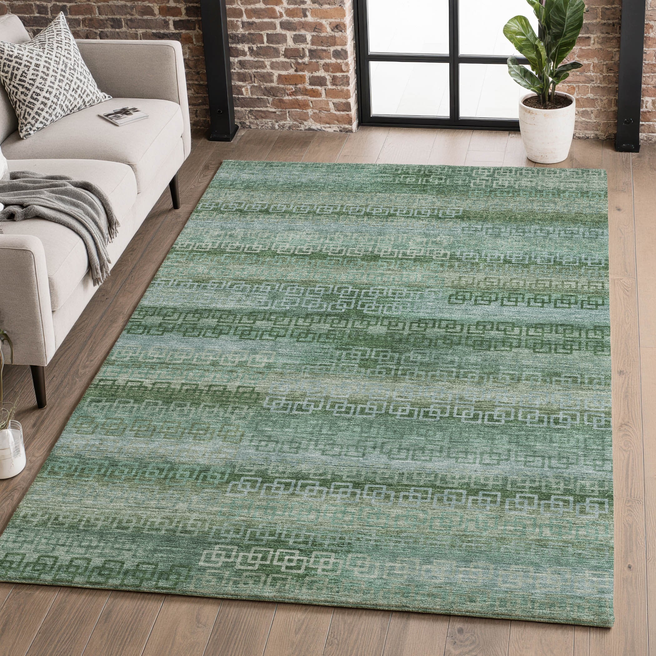 Premium Washable Super Soft Modern Stripe Mayfield Rug